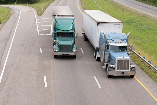 Buchanan dry van company driver on the road with mileage pay and practical mile compensation options.