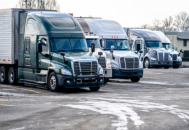 Experienced truck driver researching the best Midwest trucking company for consistent freight